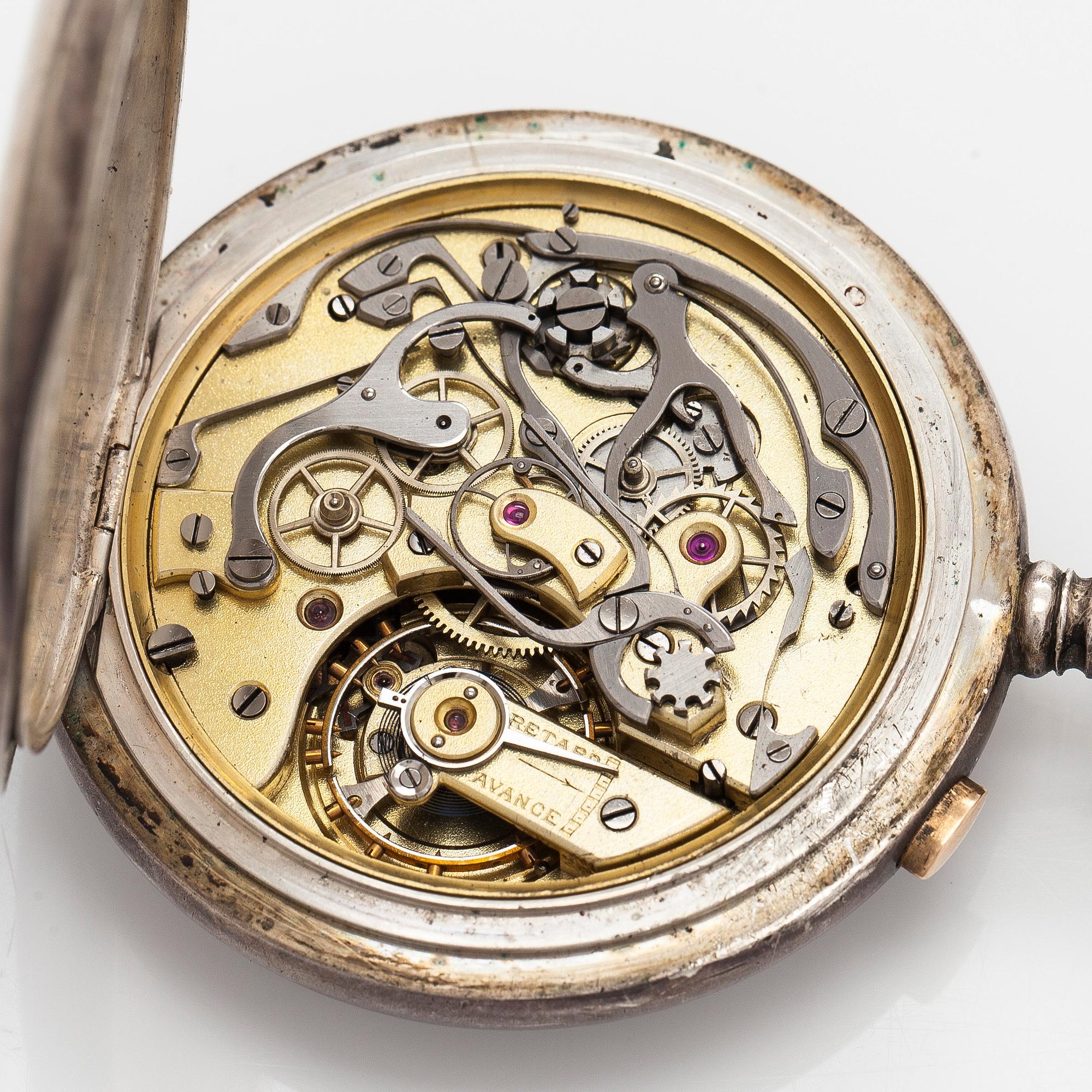 Fickur, kronograf, "kilomètres à l'heure", 52 mm.