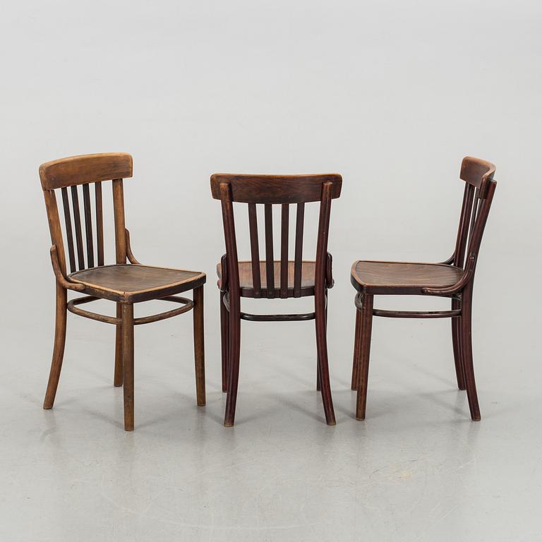 3 BENTWOOD CHAIRS SECOND HALF OF 20TH CENTURY,