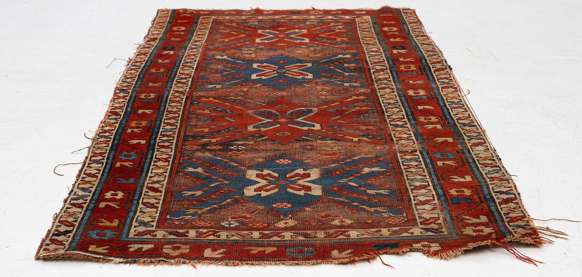 Matta, Kazak, antik, ca 208 x 105 cm.