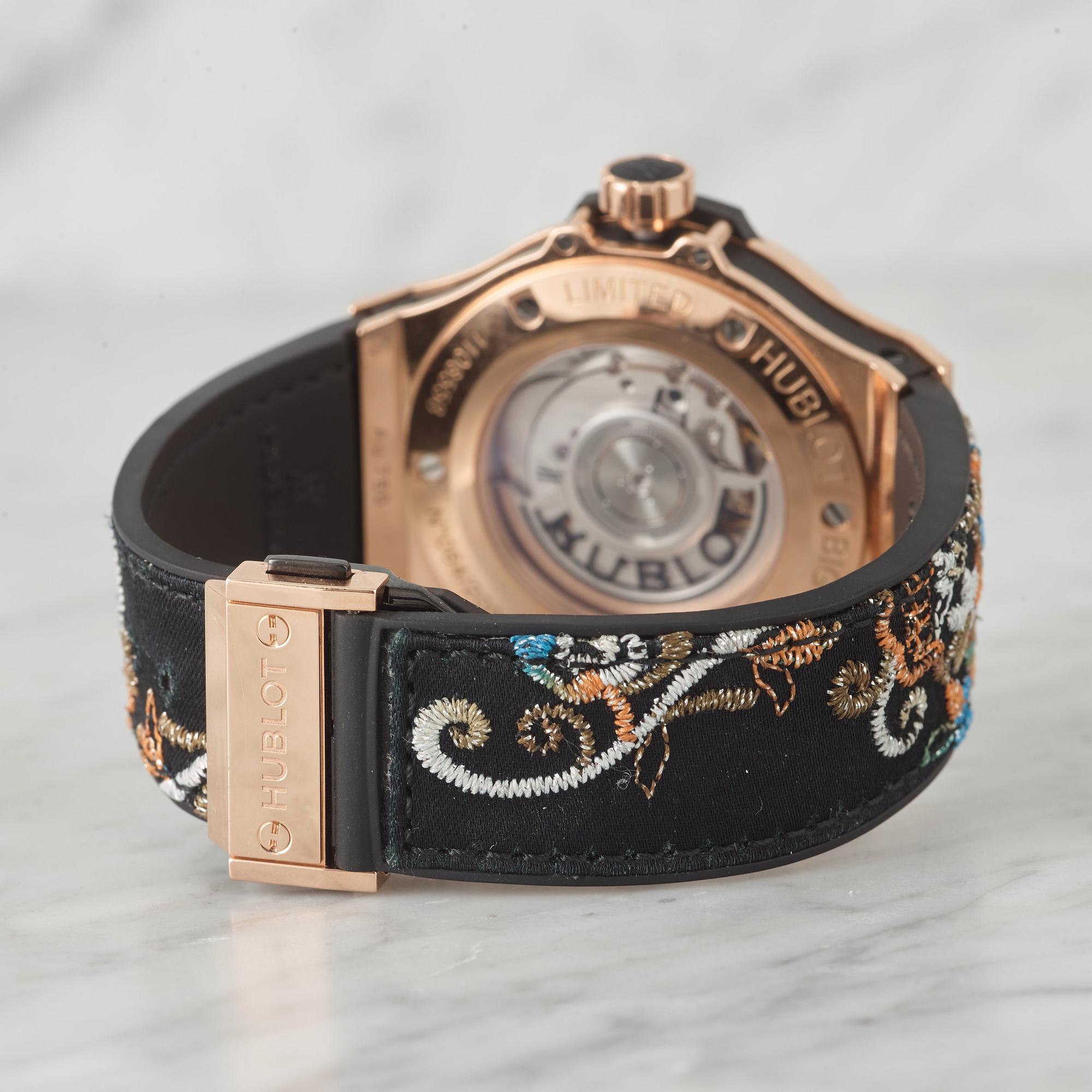 HUBLOT Big Bang Broderie Sugar Skull Gold