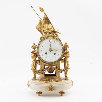 Mantel clock in Louis XVI style, 19th century.
