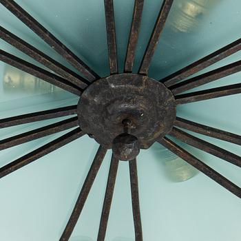 An early 20th century ceiling light.