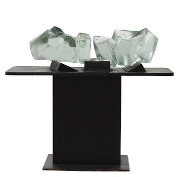 22. Edvin Öhrström, a cast glass sculpture, Lindshammar Glassworks.