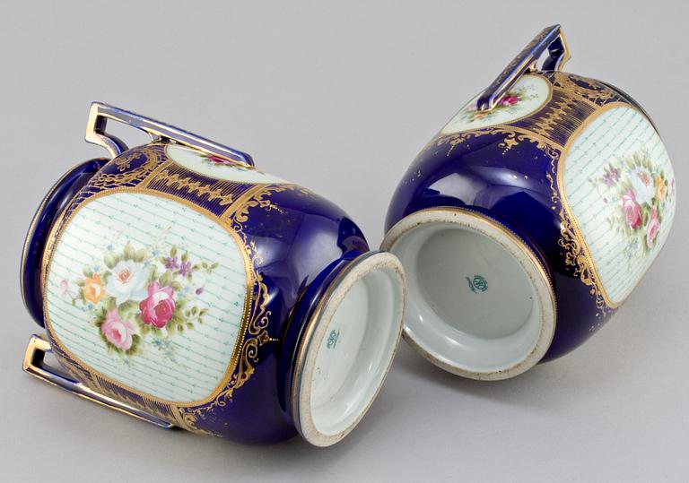 PARVASER, porslin, Noritaké, Japan, 1900-talets första hälft.