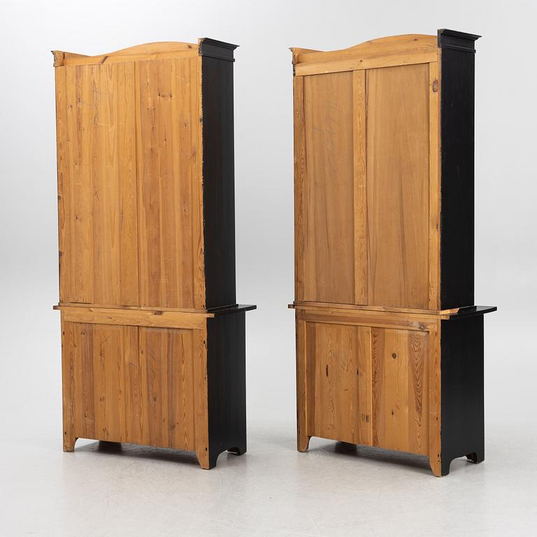 A matched pair of book cabinets, early 20th Century.