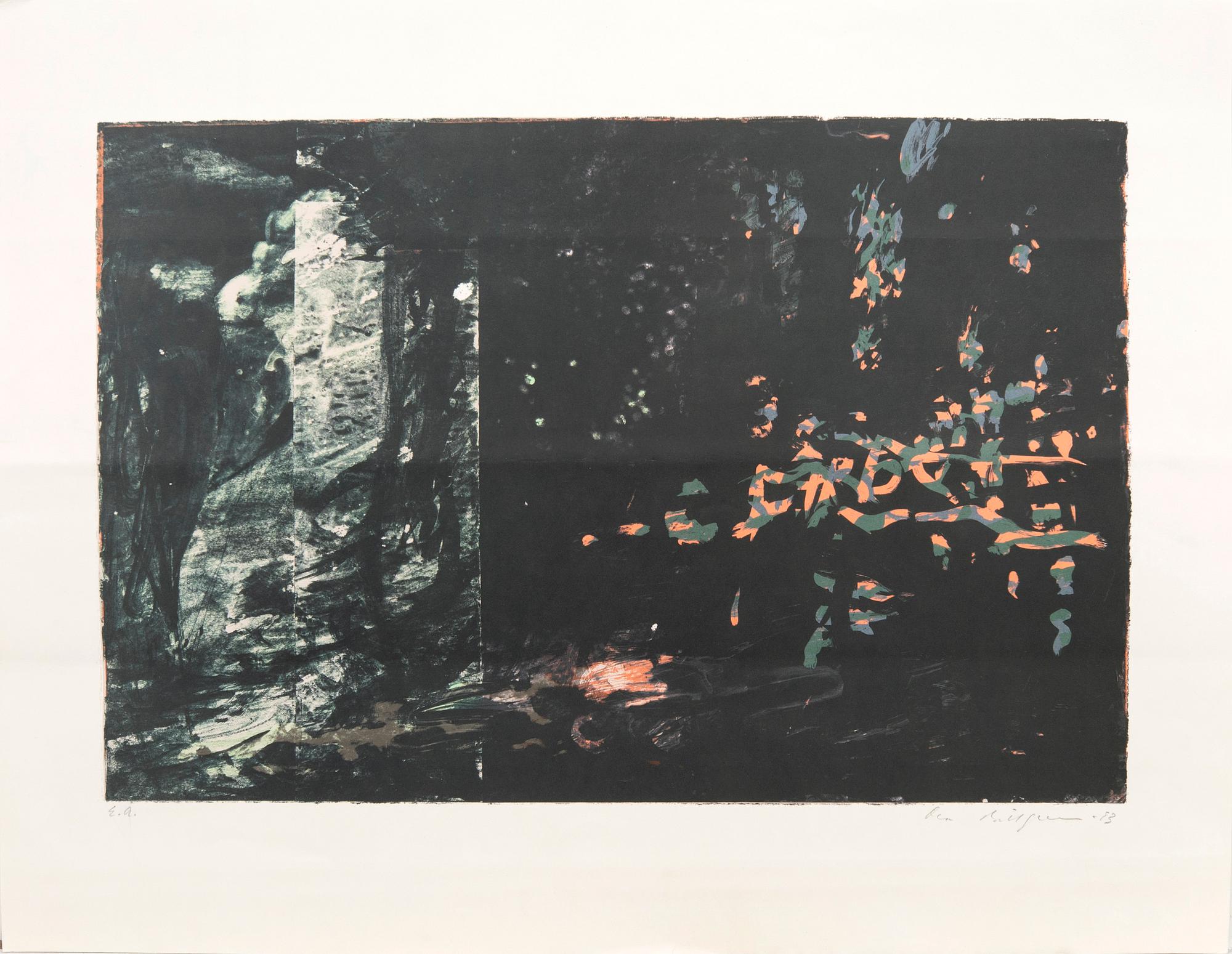 Ola Billgren, color lithograph, signed -83.