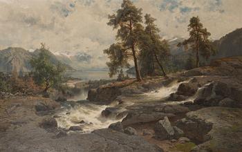 Edvard Bergh, Mountain landscape.