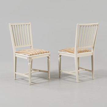 STOLAR, 4 st, gustaviansk stil, 1900-talets andra hälft.