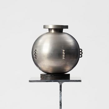 Sylvia Stave, a pewter vase, C.G Hallberg, Stockholm 1930s.