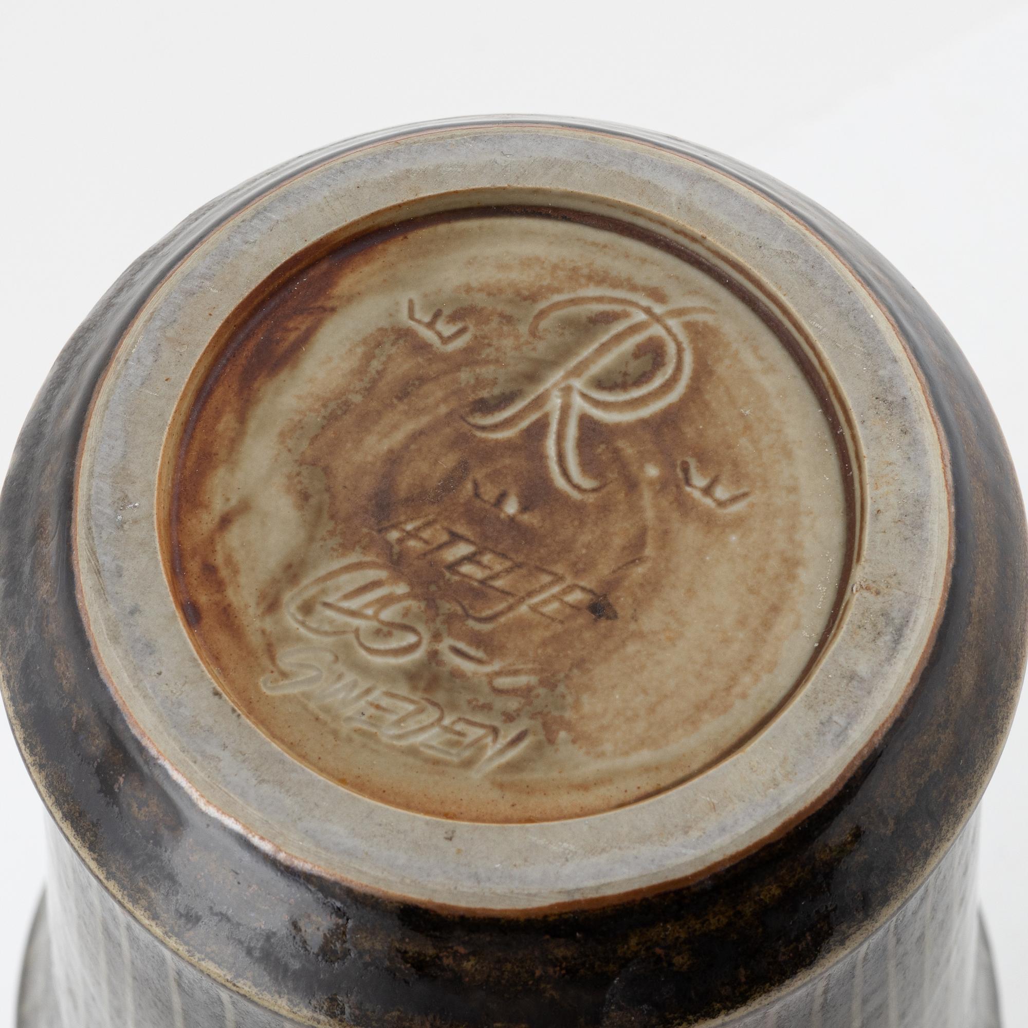 Carl-Harry Stålhane, a stoneware vase, Rörstrand Ateljé.
