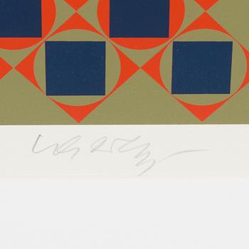 VICTOR VASARELY, färgserigrafi signerad och numrerad 66/275.
