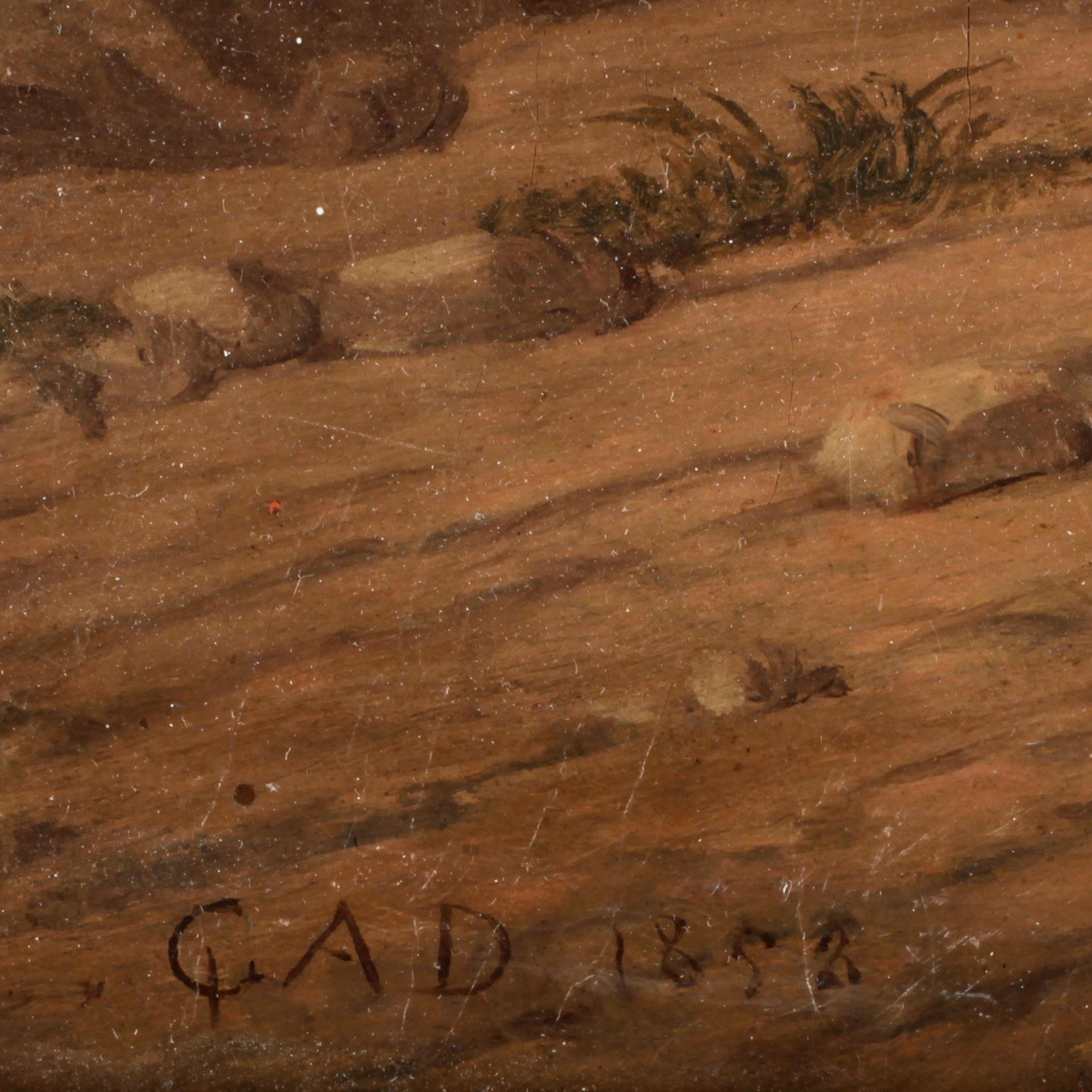 CARL ANDREAS DAHLSTRÖM, olja på duk, monogramsign o dat 1852.