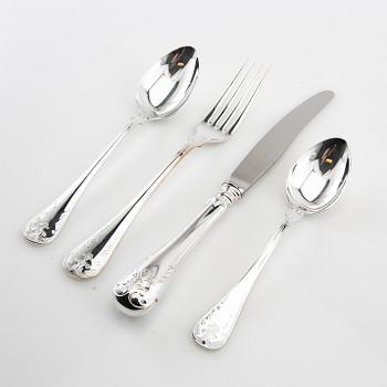 Cutlery silver, 48 pieces "Old French", GAB, Eskilstuna, 2005.