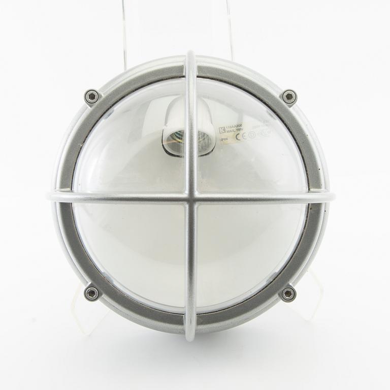 Lauritz Knudsen, wall lamp for outdoor use, "Skot", Louis Poulsen, Denmark. 21st century.