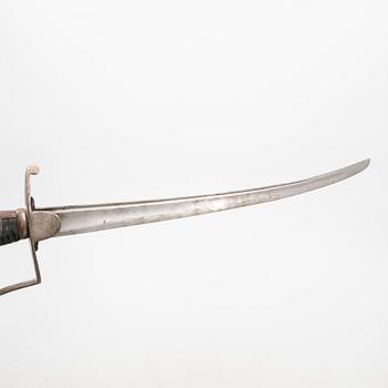 A Swedish sarbre m/1831 and cutlass for the swedish army, m/1856.