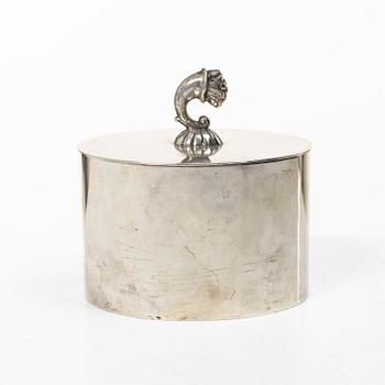 Guldsmedsaktiebolaget (GAB), Ask med lock, silver, Stockholm 1935.
