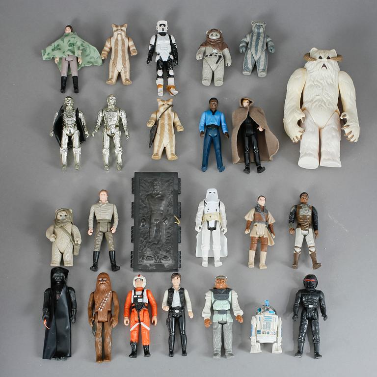 SAMLING STAR WARS FIGURER, 35 stycken, Kenner, 1970/80-tal.