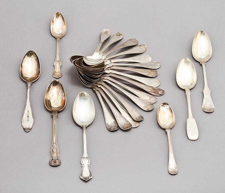 SKEDAR, 22 st, silver, 1800-tal. Vikt 1239 g.