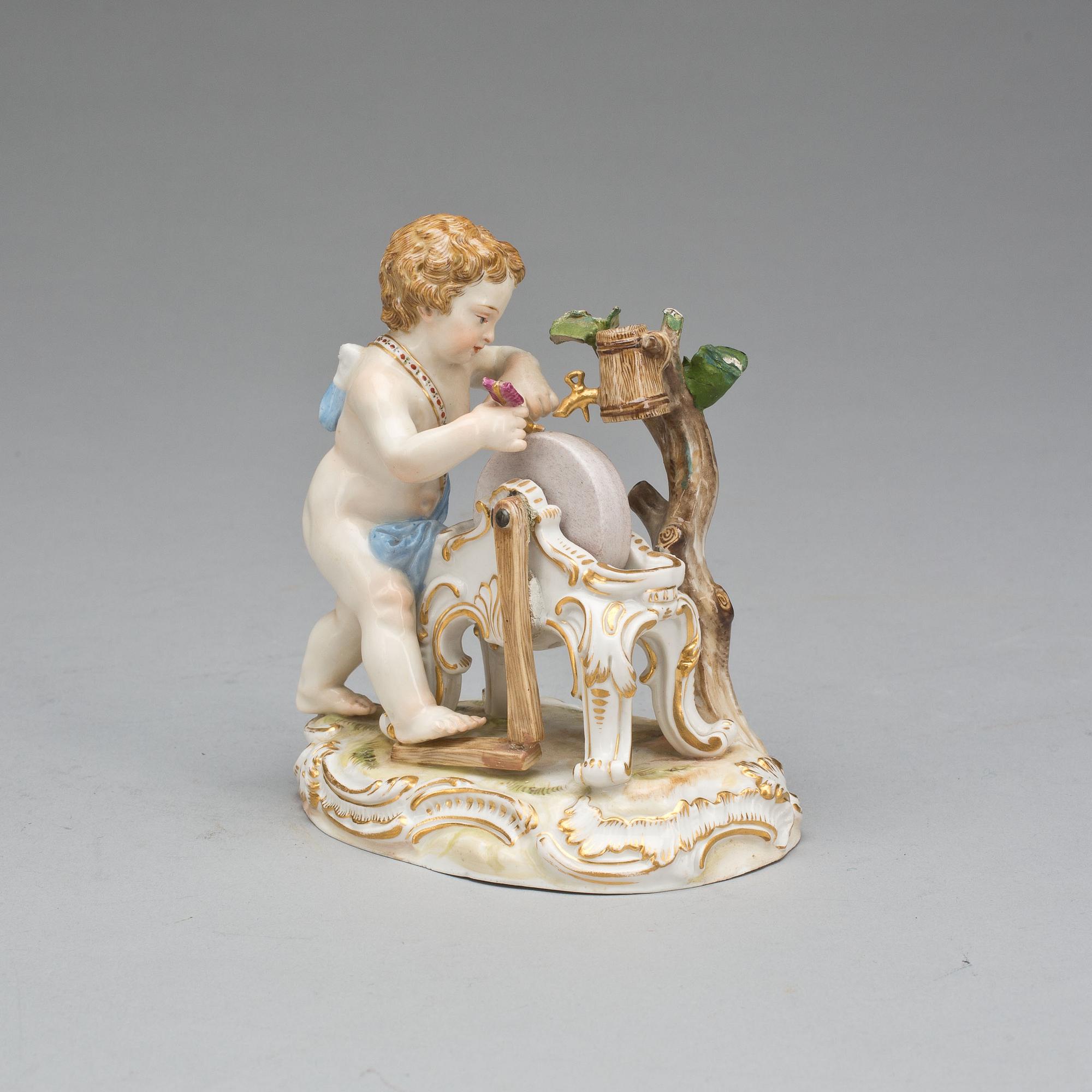 FIGURIN, porslin, Meissen, 1800-talets slut.