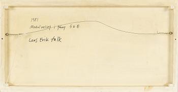 Lars-Erik Falk, modulrelief i färg, signerad och daterad 1981 a tergo.