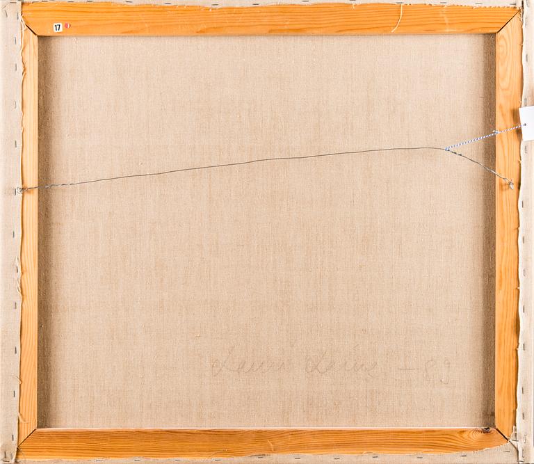 LAURI LAINE, oil on canvas, a tergo signed and dated -89.