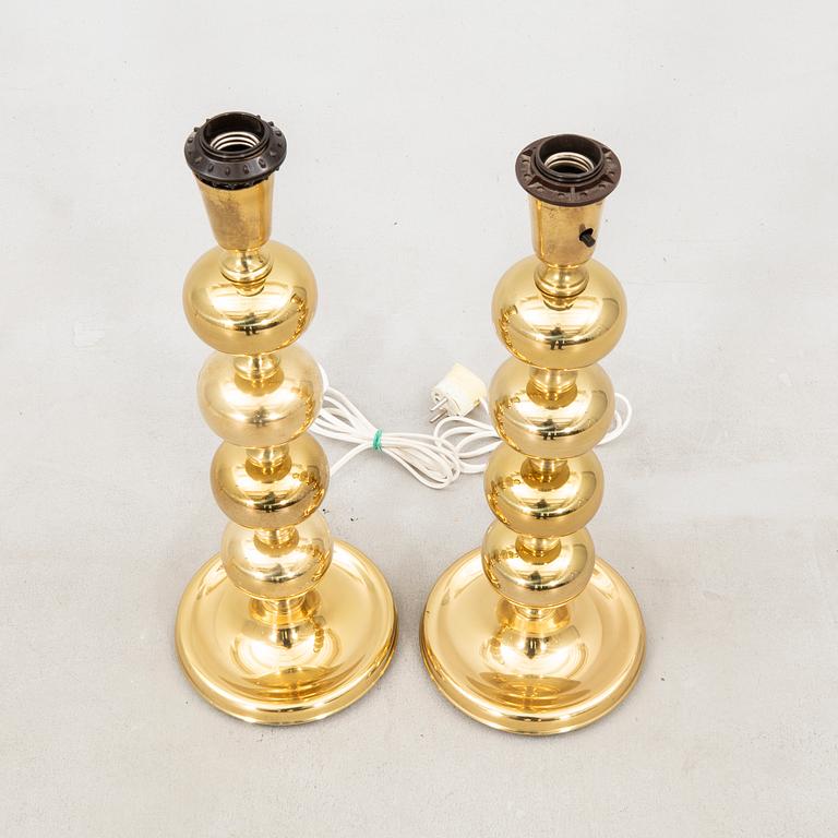 Table lamps, a pair from the second half of the 20th century.
