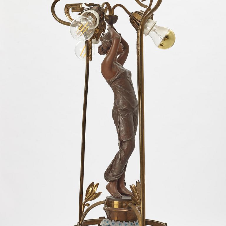 Taklampa, Art Nouveau, Frankrike, 1900-talets början.