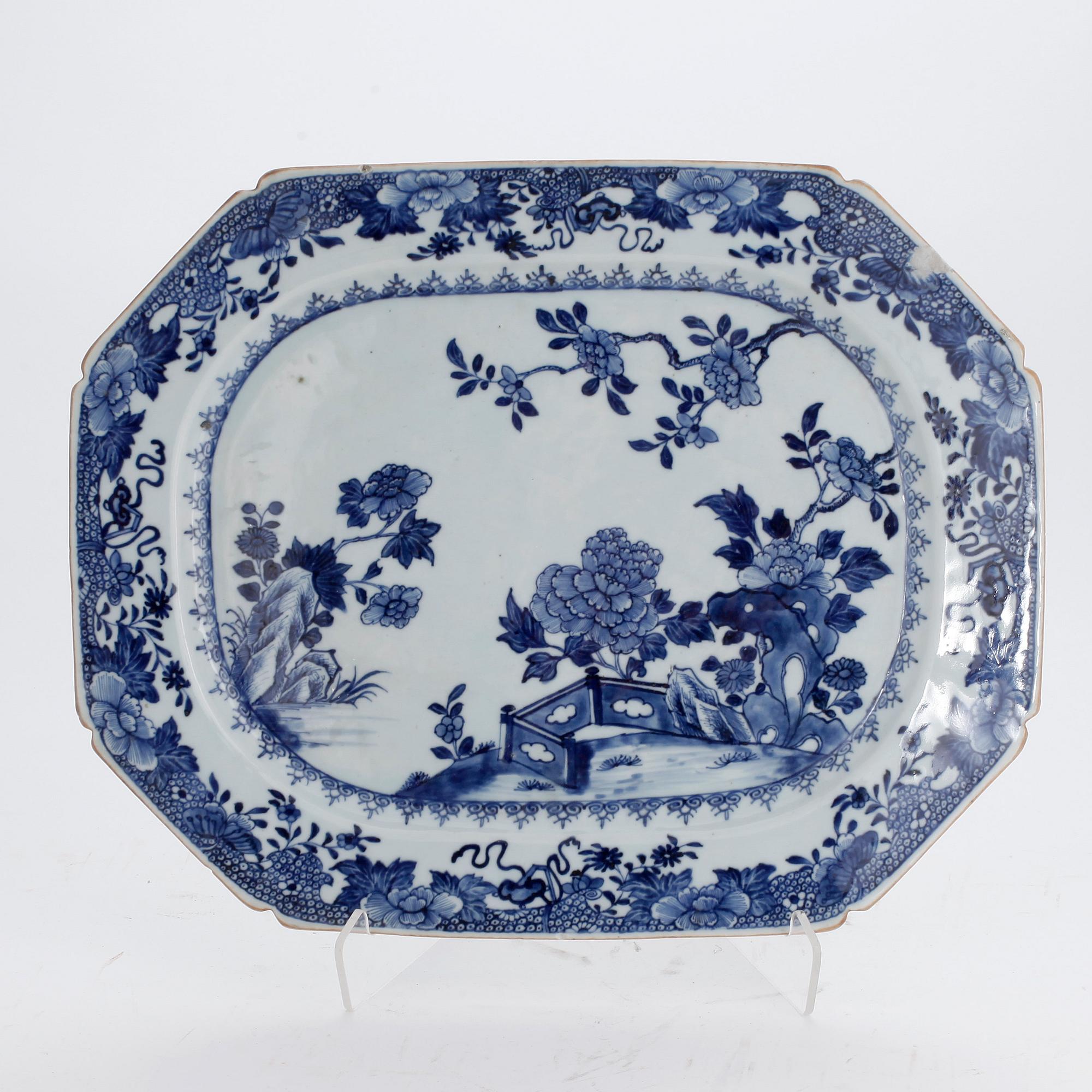 STEKFAT, porslin, Kina, 1700-tal.