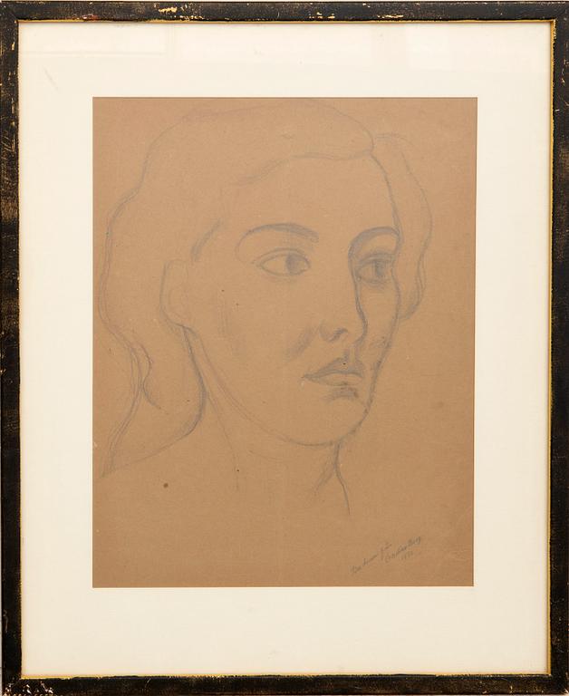 Christian Berg, Modellstudie.