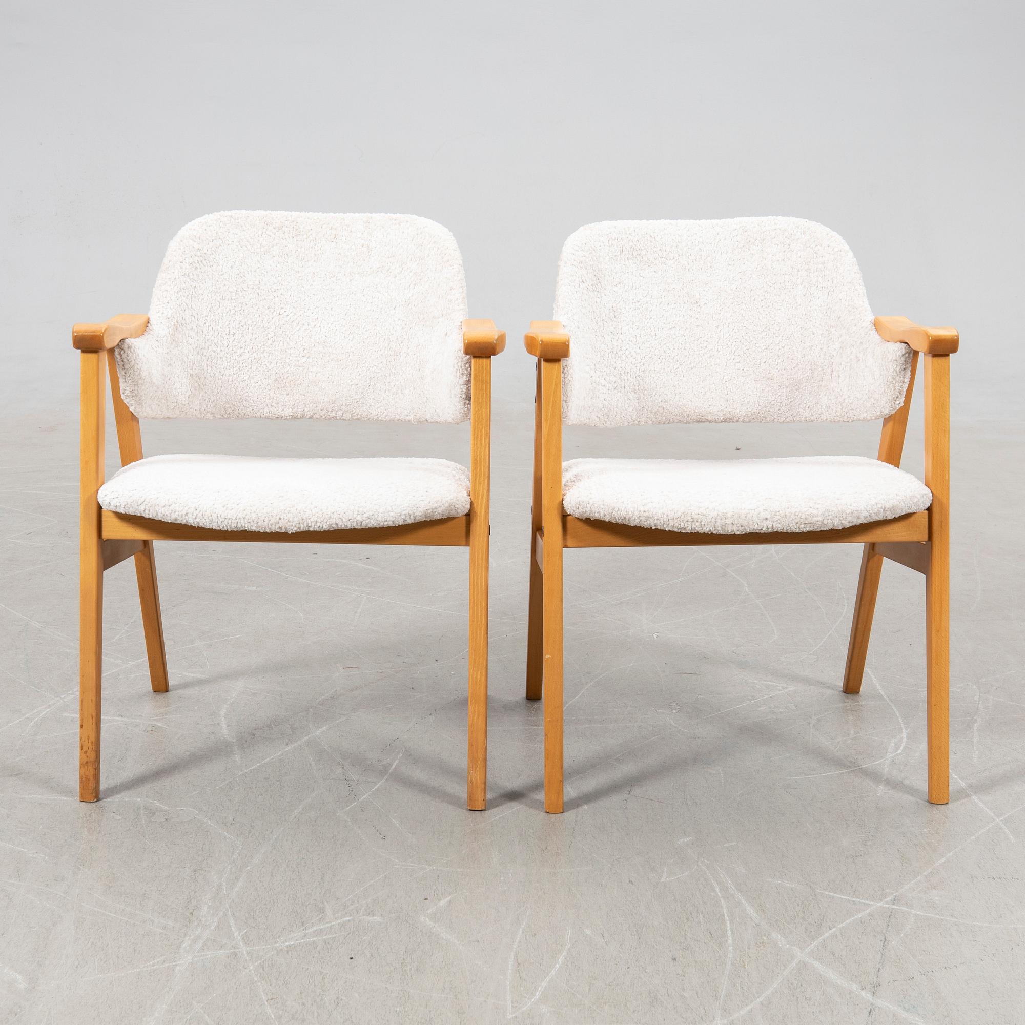 Armchairs, a pair, second half of the 20th century.