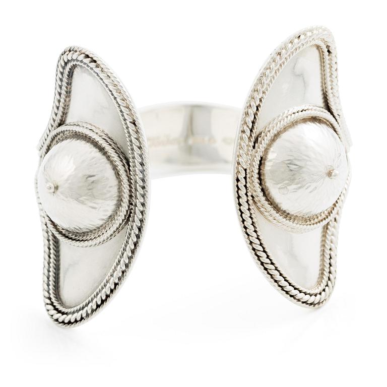 Rosa Taikon, a bangle, sterling silver, Stockholm 1978.