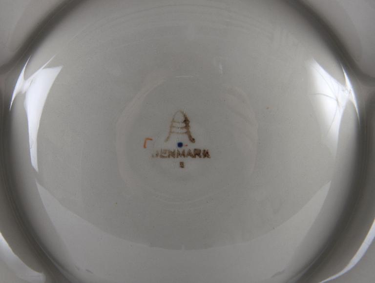 MAT- OCH KAFFESERVIS, 58 delar, Aluminia, Danmark.