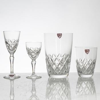 Gunnar Cyrén, glass service, 46 pieces, "Karolina", Orrefors.