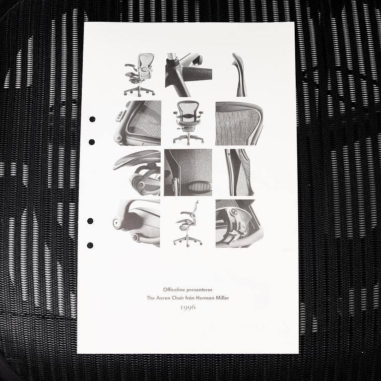 Don Chadwick och Bill Stumpf, skrivbordsstol, "Aeron", Herman Miller.