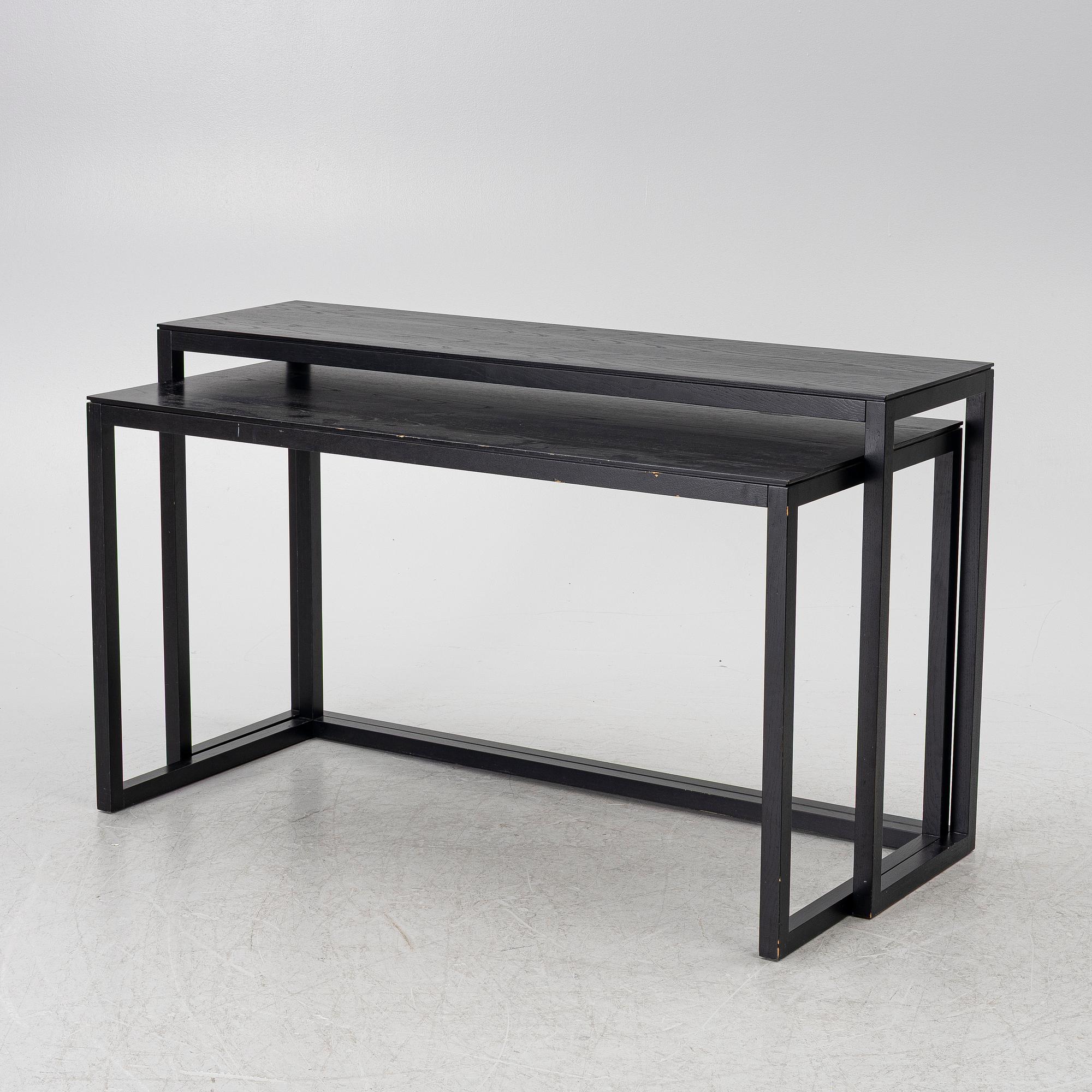 Ulla Christansson, desk and side table, "Trio", Karl Andersson & Söner, Huskvarna.