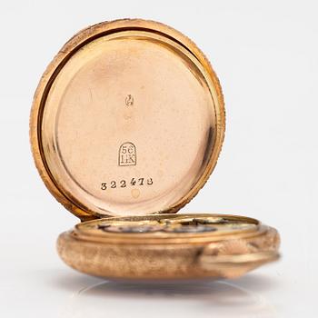 POCKET WATCHES, 2 psc, 14K gold, 32 mm and 44 mm.