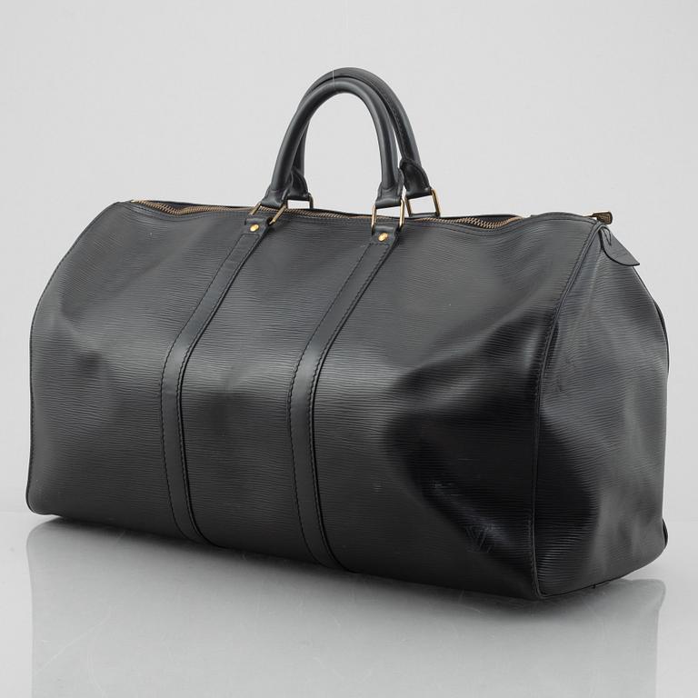 Louis Vuitton, weekend bag, "Keepall Epi 50", 1990.