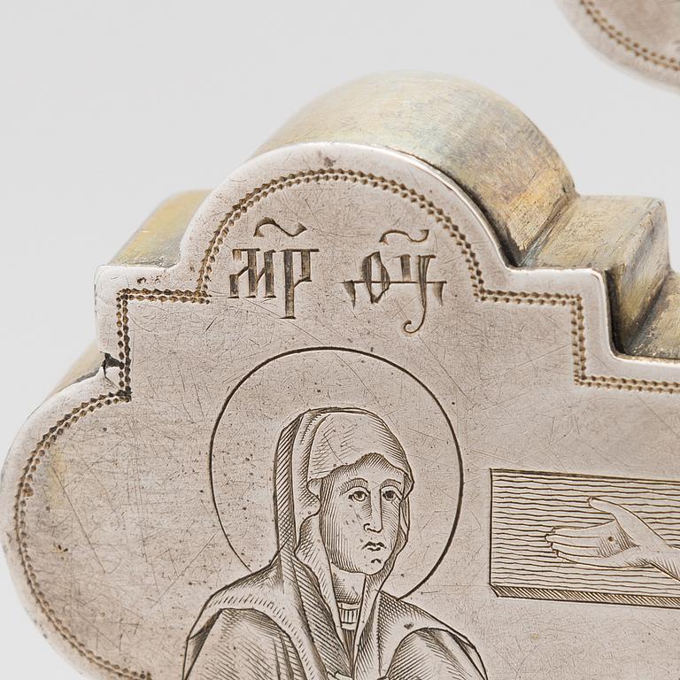 Dmitry Maksimovich Shelaputin, Krusifiksi, hopeaa, Moskova, Venäjä 1874.