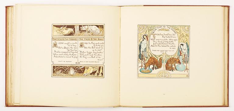 BARNBOK, "Triplets comprising The Baby´s Opera..." numr 171/750, ill av Walter Crane, London 1899.