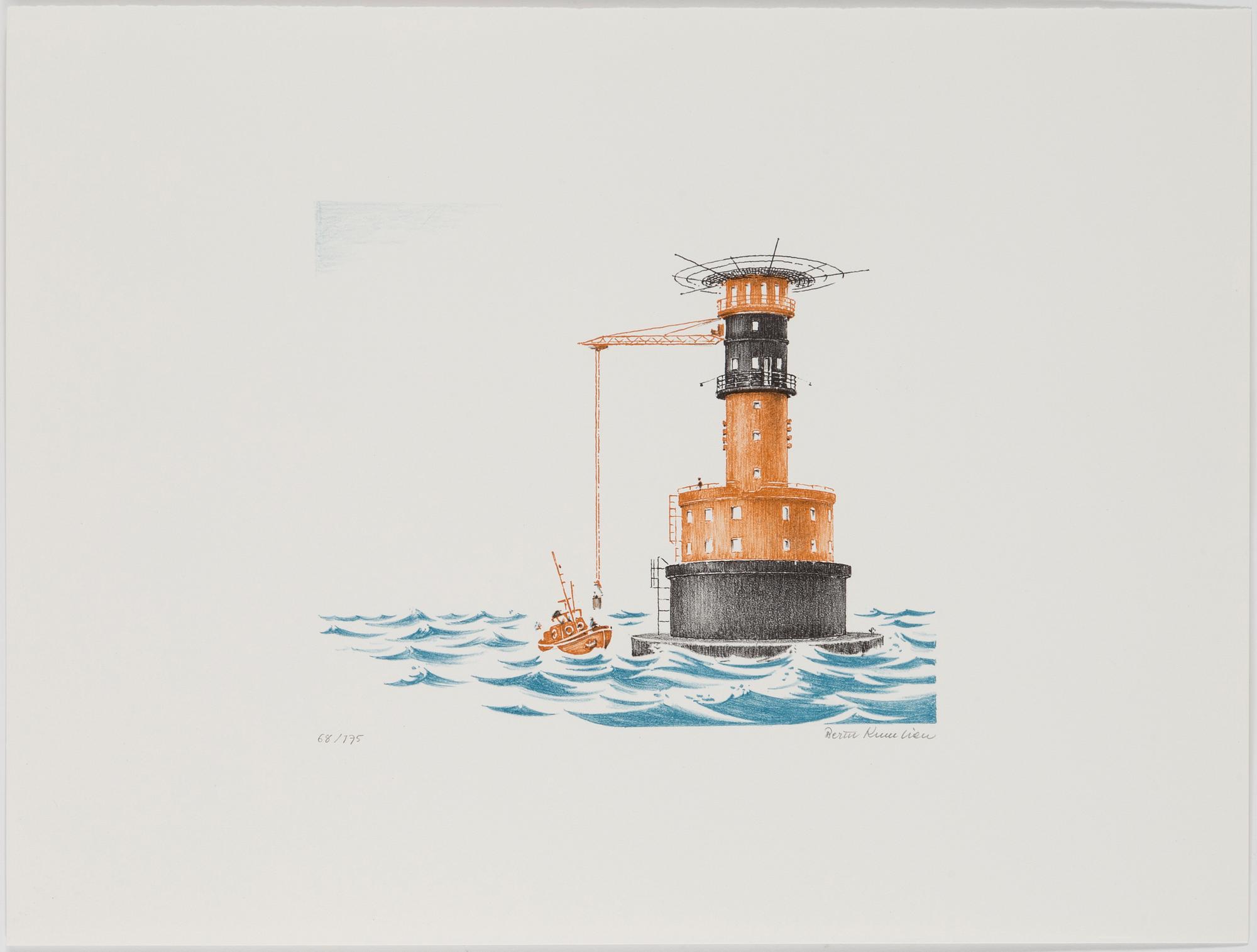 BERTIL KUMLIEN, litografier, 4 st, signerade och numrerade 68/175, 1989.