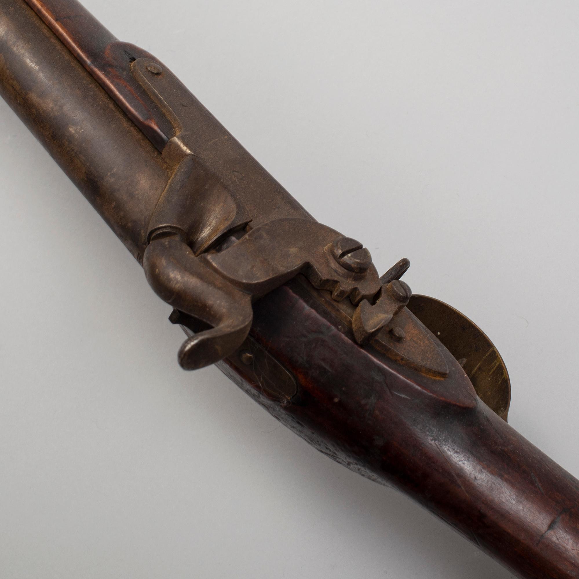 SLAGLÅSGEVÄR, svenskt, m/1845 med bajonett.