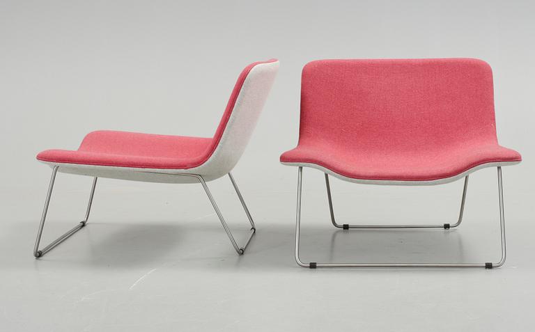 FÅTÖLJER, ett par, "Spring", Erwan Bouroullec, Cappellini, Italien. Formgivna år 2000.