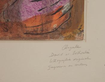 MARC CHAGALL, färglitografi.