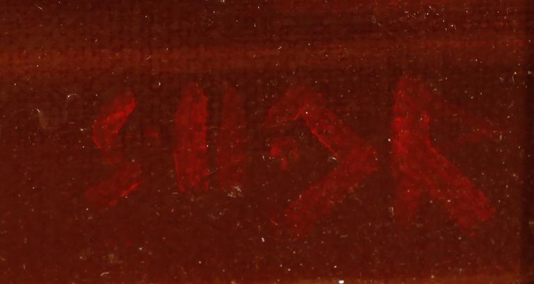 AKOS SOLLAR, olja på duk, signerad.