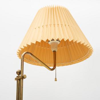 A brass floorlamp and table light 'B-132' from Bergboms, Sweden, second half of the 20th century.