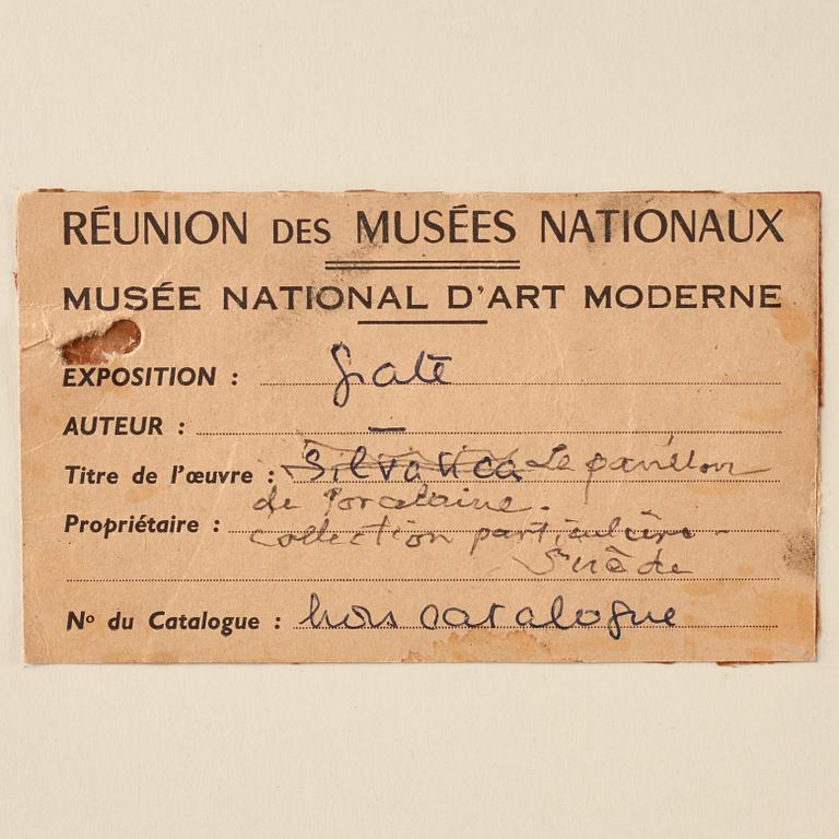 Eric Grate, Akvarell på papper, Signerad och daterad Eric Grate 1923.