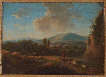 Cornelis van Poelenburgh Tillskriven, 3 bilder med Madonnan, antika scener.