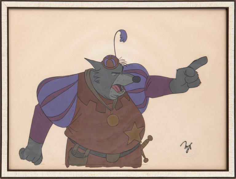 Filmcell från filmen "Robin Hood", Walt Disney.