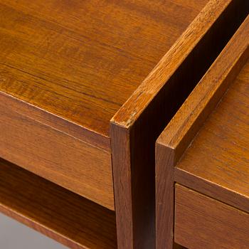 Sängbord, ett par, 1900-talets mitt.