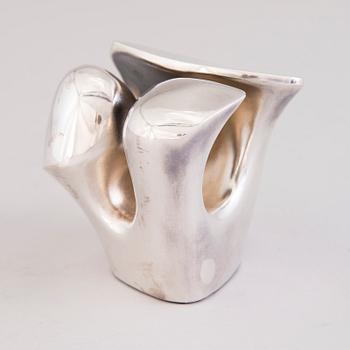 A POUL HAVGAARD SCULPTURE, silver. Lapponia 1981.